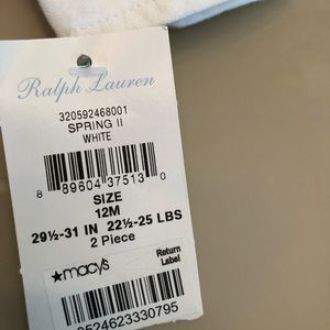 Baby boy 3 piece Ralph Lauren size 12 months